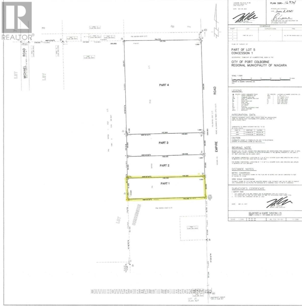 PART ONE EMPIRE ROAD, Port Colborne, Ontario