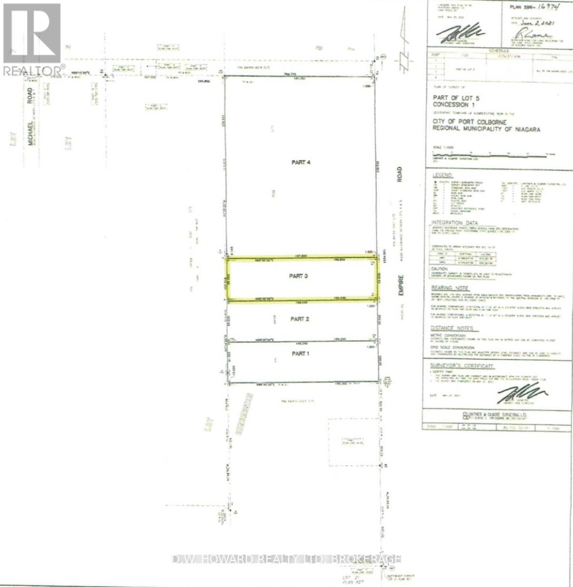 PART THREE EMPIRE ROAD, Port Colborne, Ontario