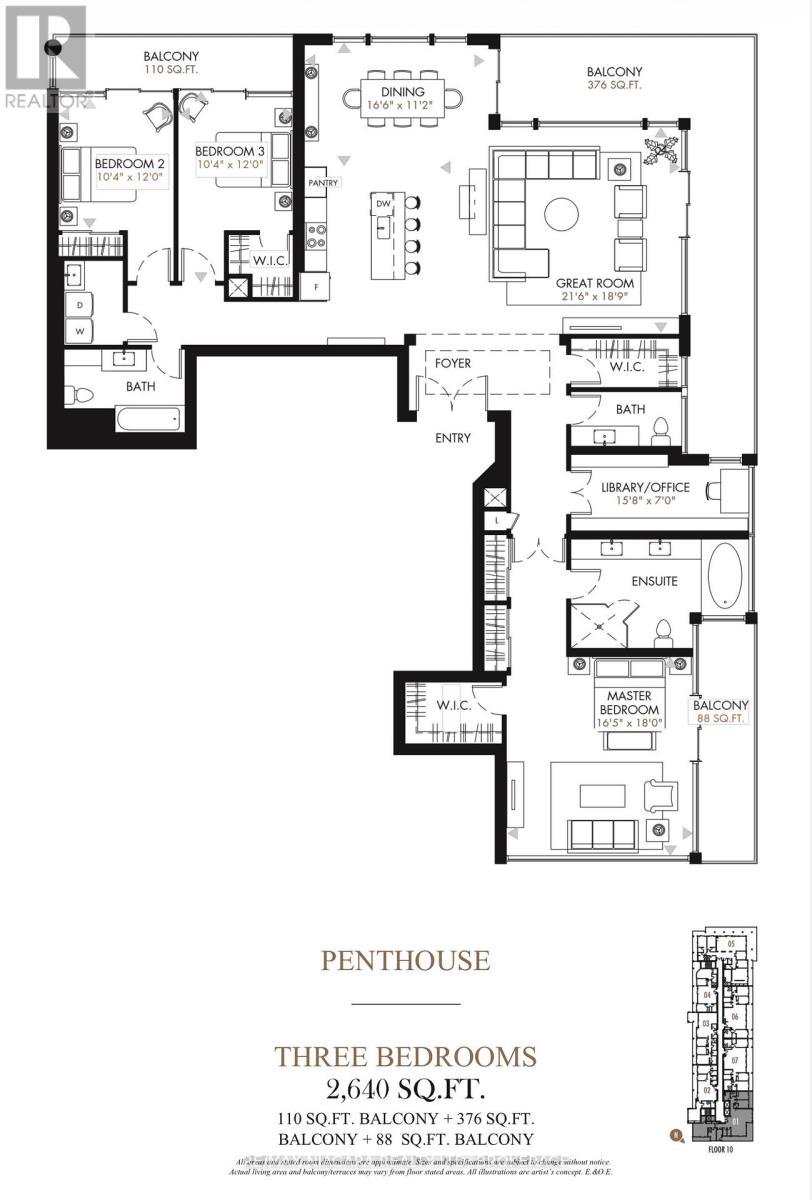 Penthouse #1001 - 7711 Green Vista Gate, Niagara Falls, Ontario  L2H 1R1 - Photo 12 - X13025862